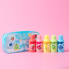 bubbles and bubs travel size pack - shampoo, body wash and bubbles 3 in 1 formula, five scents