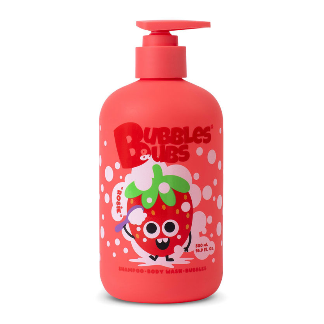 Rosie the Strawberry Shampoo &amp; Body Wash 500ml – Bubbles &amp; Bubs